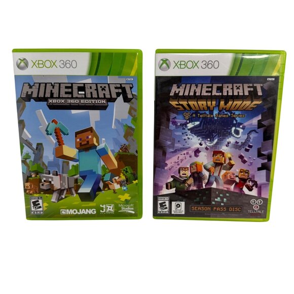 Xbox Other - Xbox 360 - Minecraft 360 / Story Mode Bundle  - Tested/Works